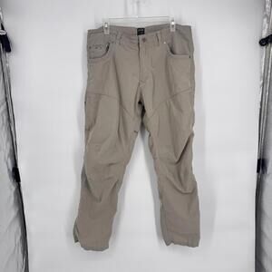 Kuhl Pants Mens 36x30 Gray Vented Crotch Knee Outdoor Hiking Casual Travel